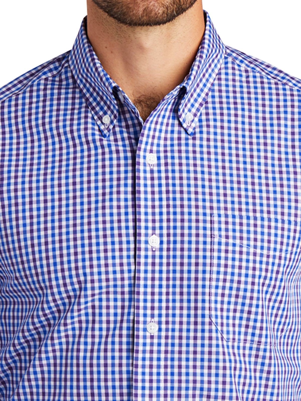 Men's Long Sleeve Gingham Shirt