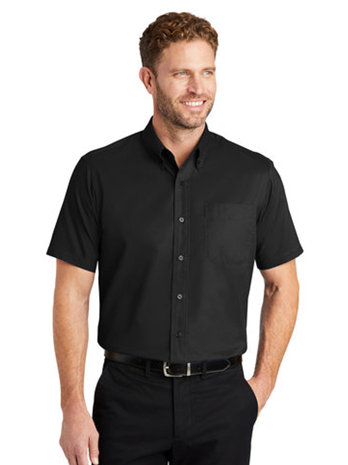 Men's 1-Pocket Short Sleeve Twill Shirt