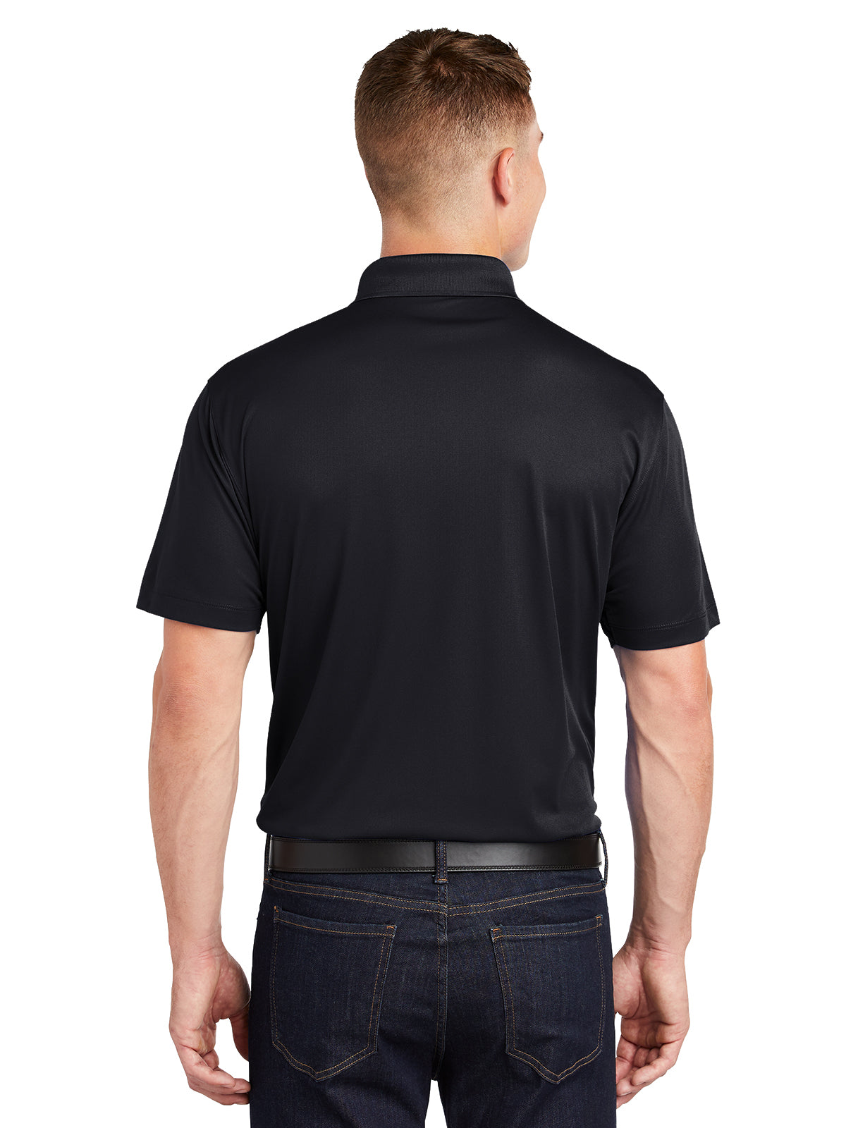 Men's Three-Button Micropique Polo