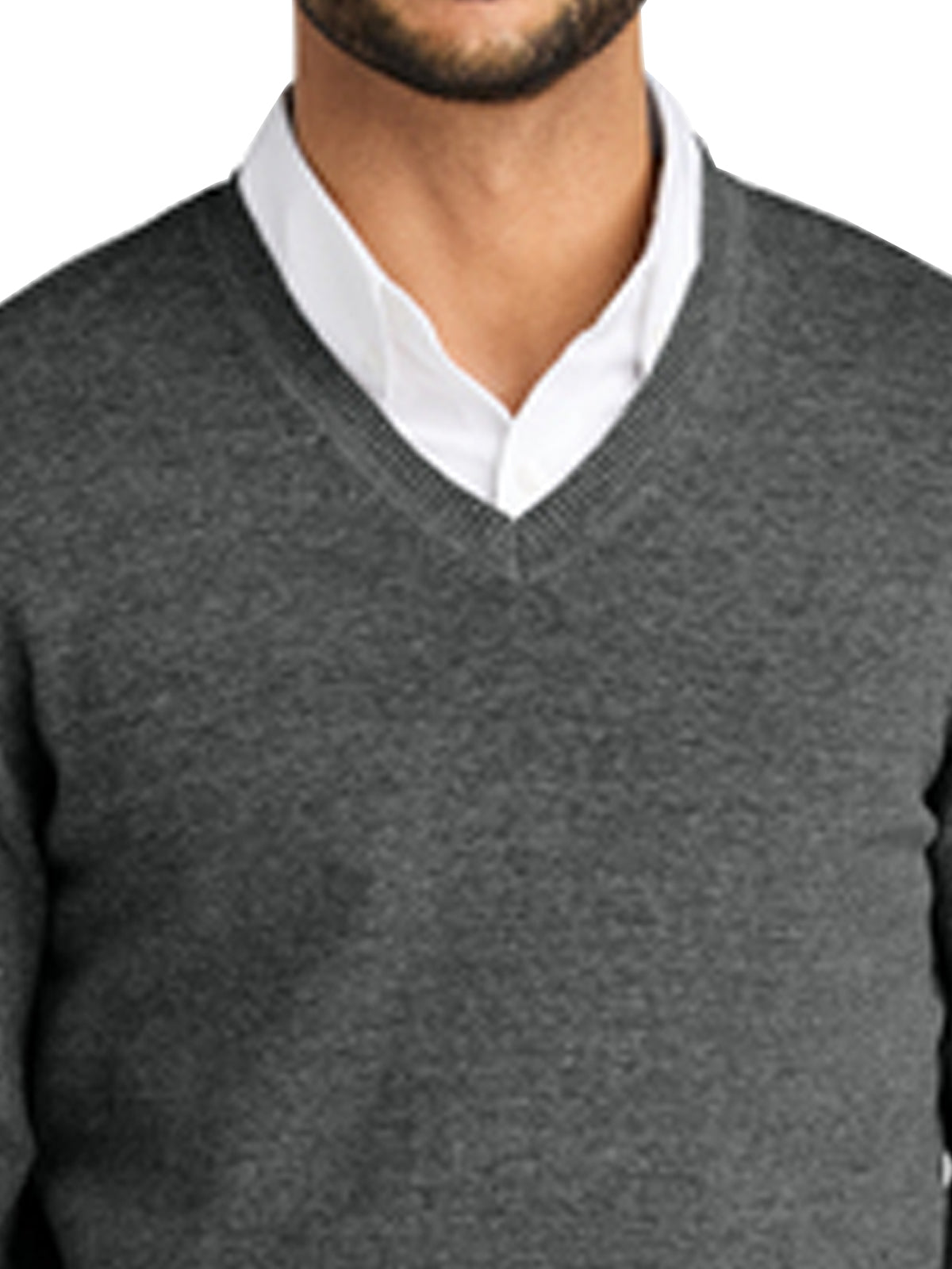 Men's Pocketless V-Neck Sweater