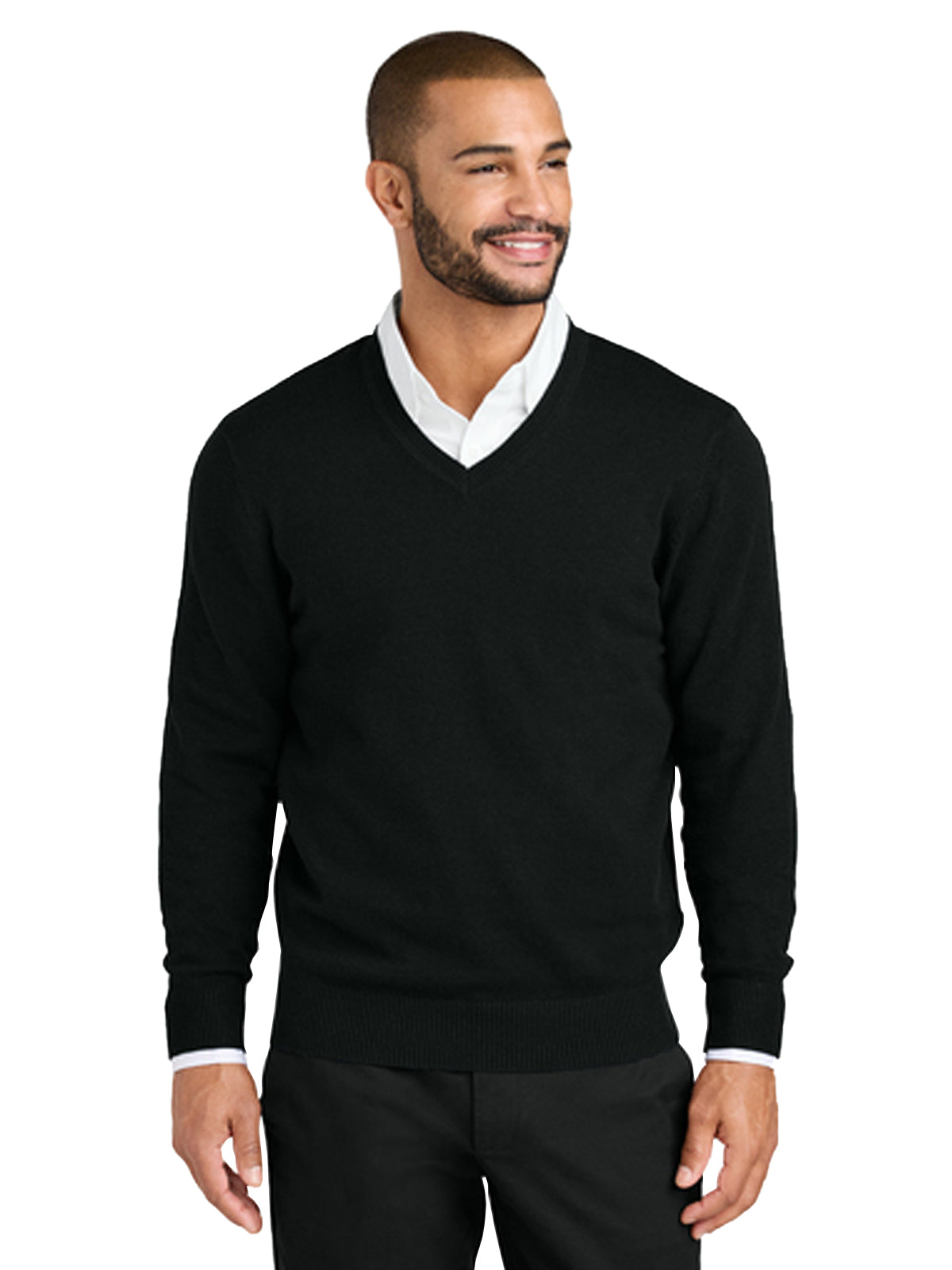 Men's Pocketless V-Neck Sweater