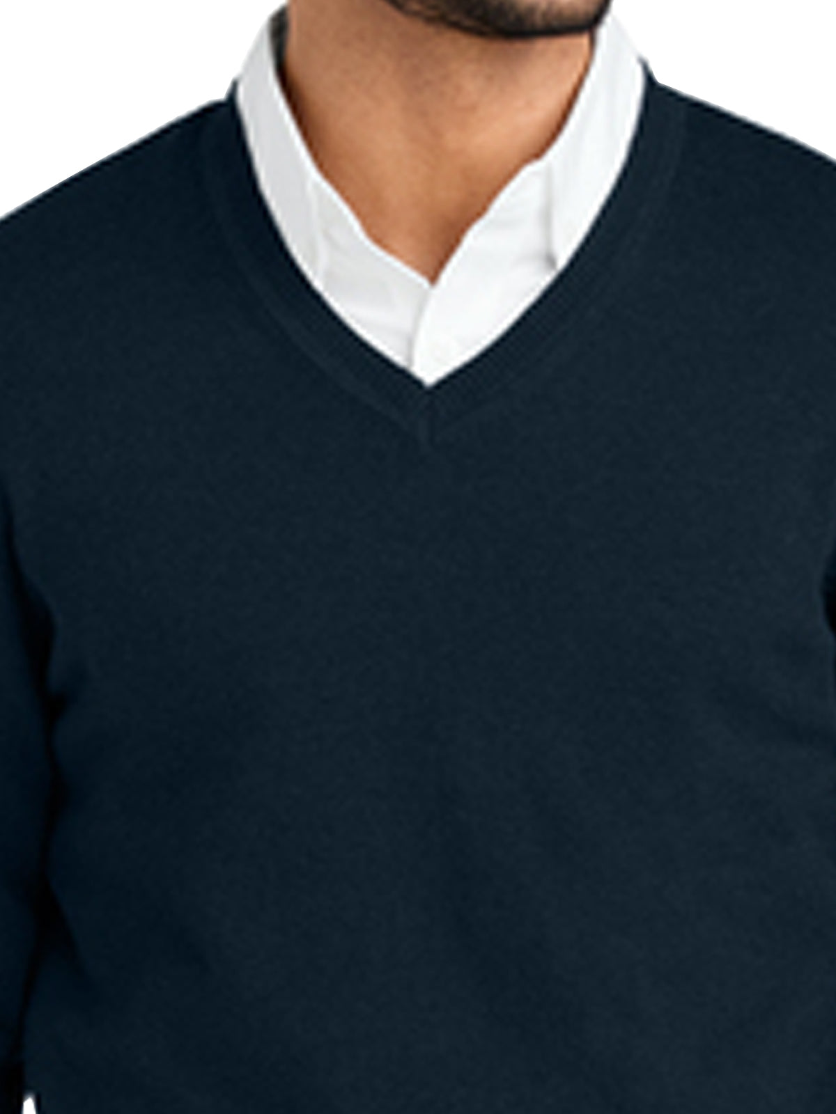 Men's Pocketless V-Neck Sweater