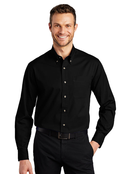 Men's Tall Long Sleeve Twill Shirt