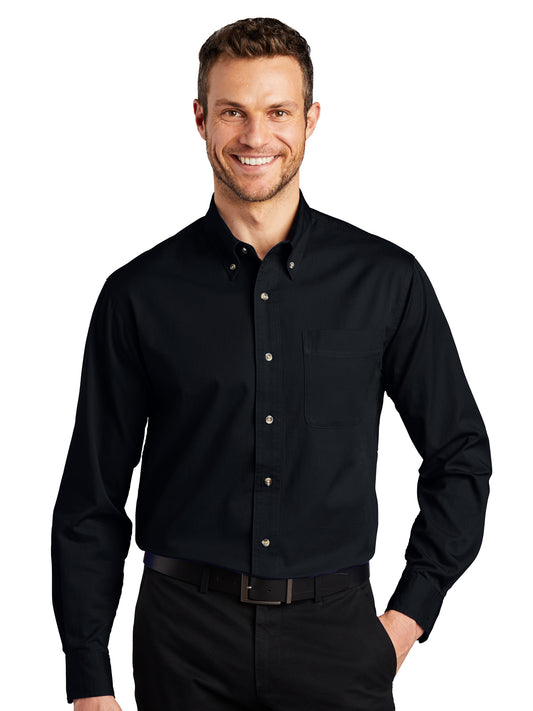 Men's Tall Long Sleeve Twill Shirt