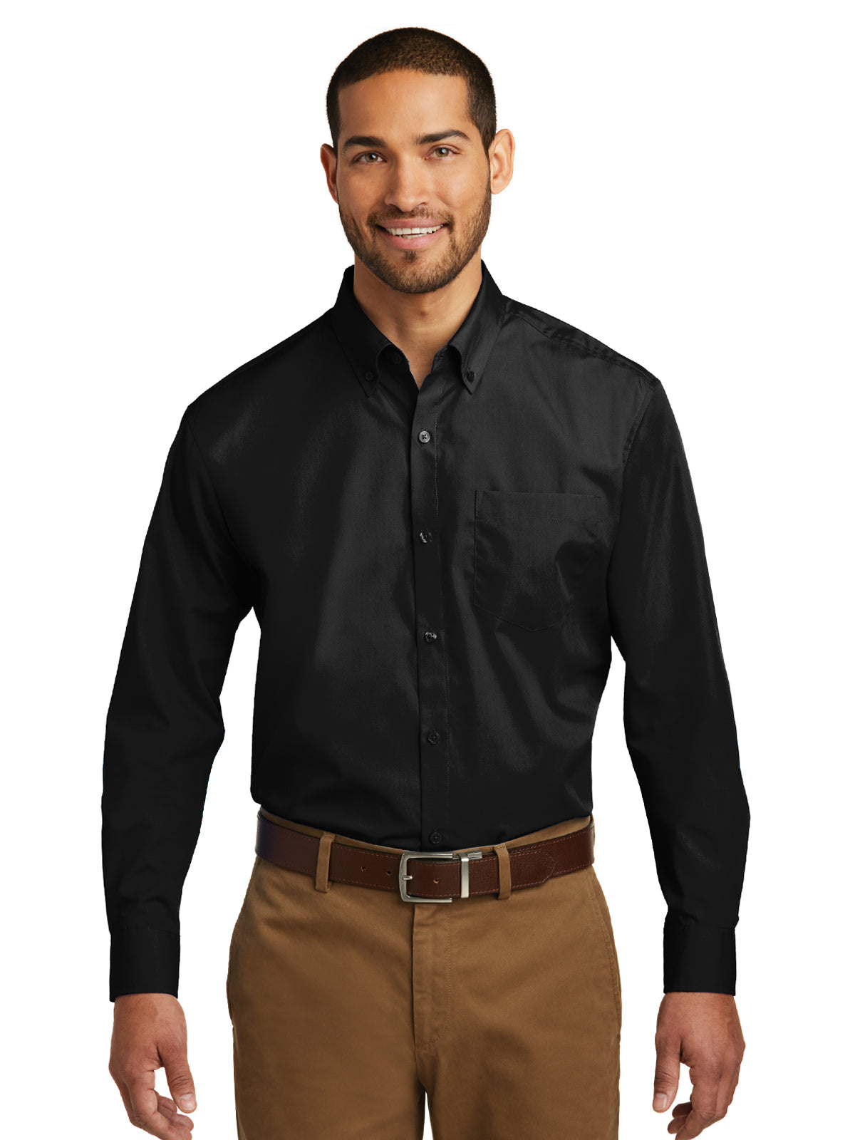 Men's Long Sleeve Poplin Shirt