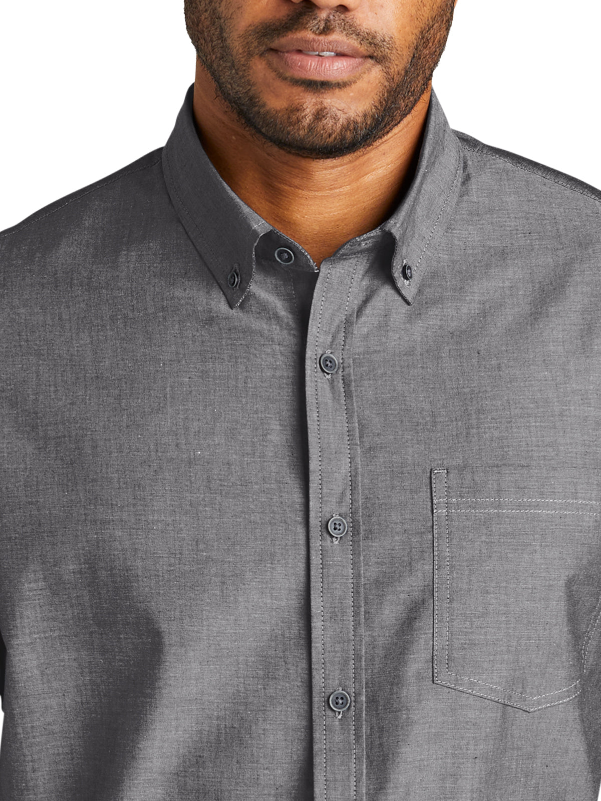 Men's Long Sleeve Chambray Shirt