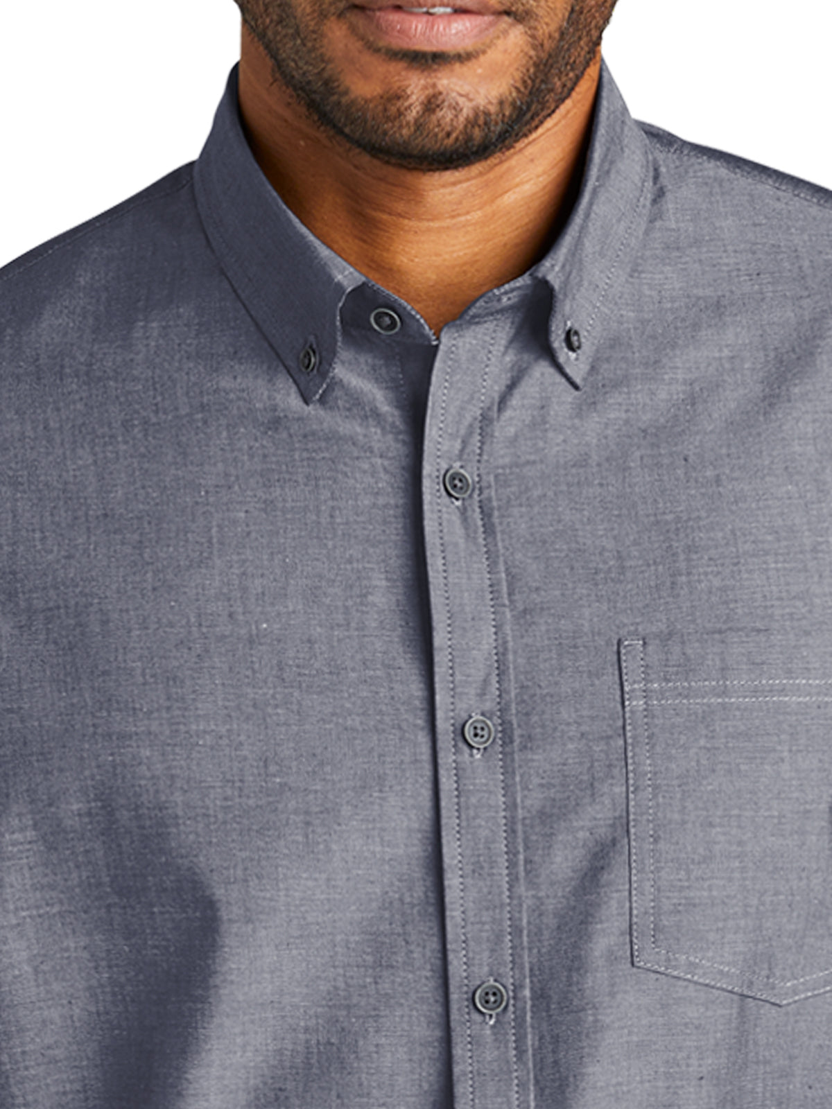 Men's Long Sleeve Chambray Shirt