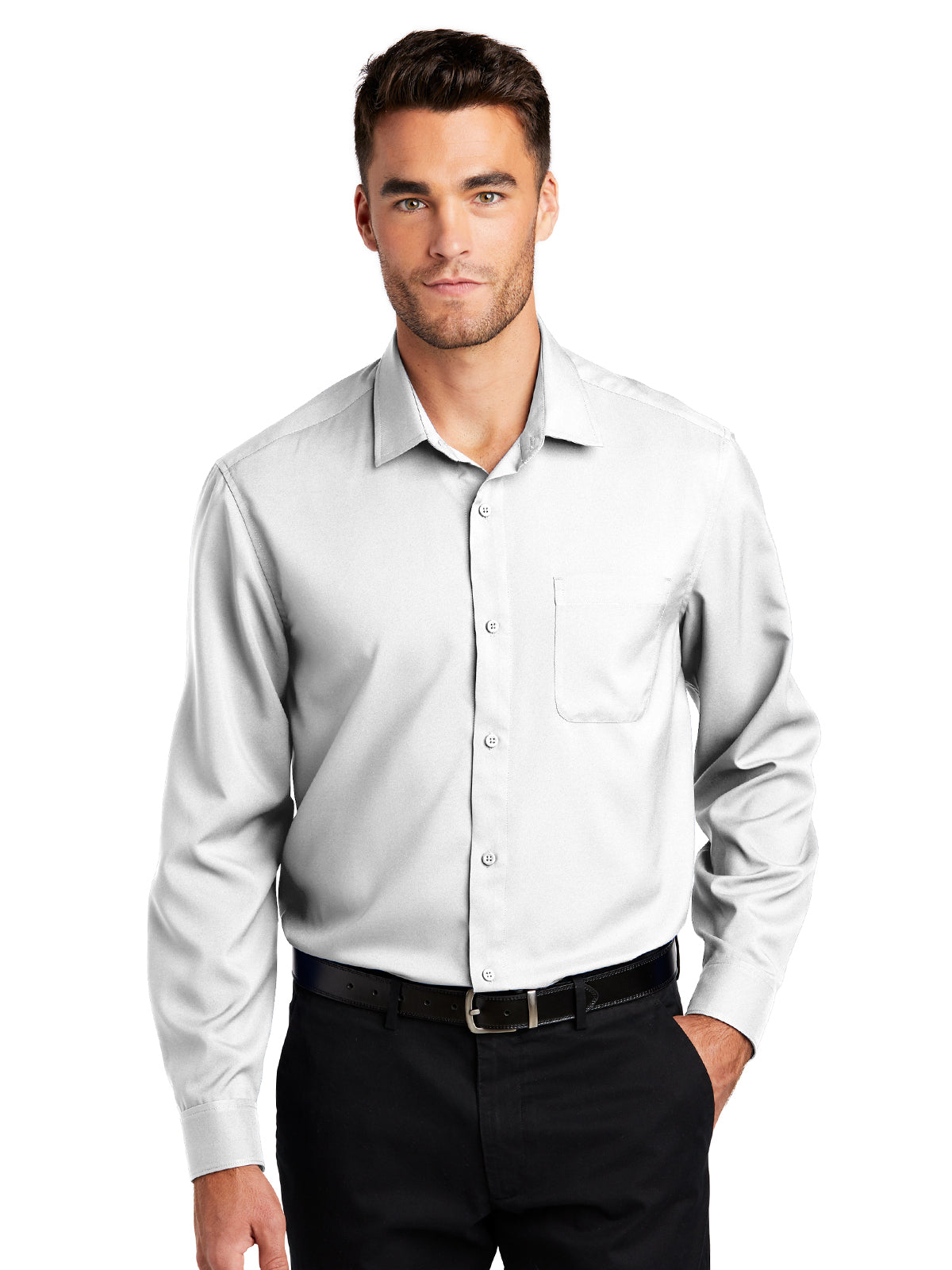 Men's Long Sleeve Button Up Performance Shirt