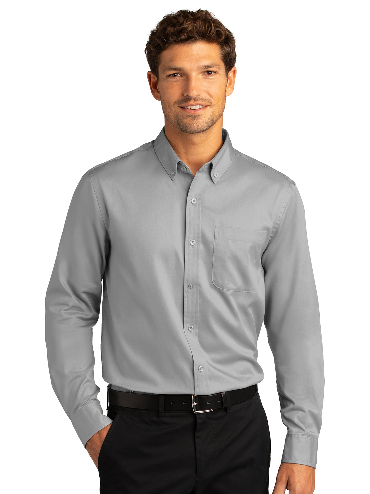 Men's Long Sleeve Button Up Performance Shirt