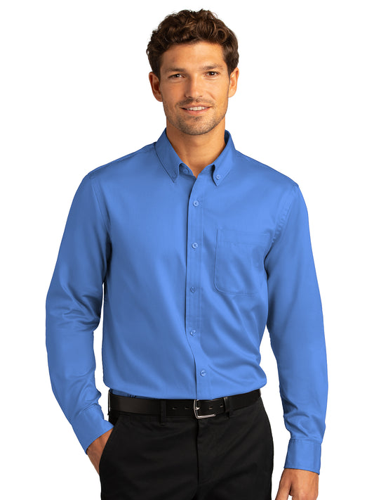 Men's Long Sleeve Button Up Performance Shirt