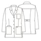 Women's Four-Pocket 32" Mid-Length Snap Front Lab Coat