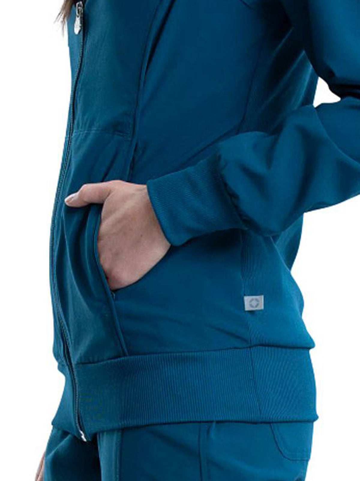 Women's 2-Pocket Contemporary Scrub Jacket