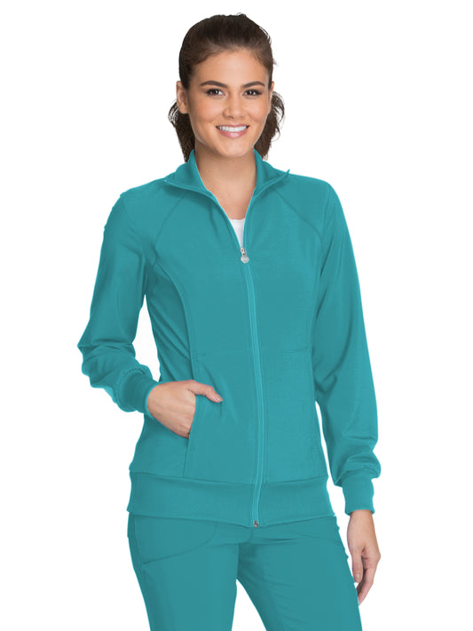 Women's 2-Pocket Contemporary Scrub Jacket