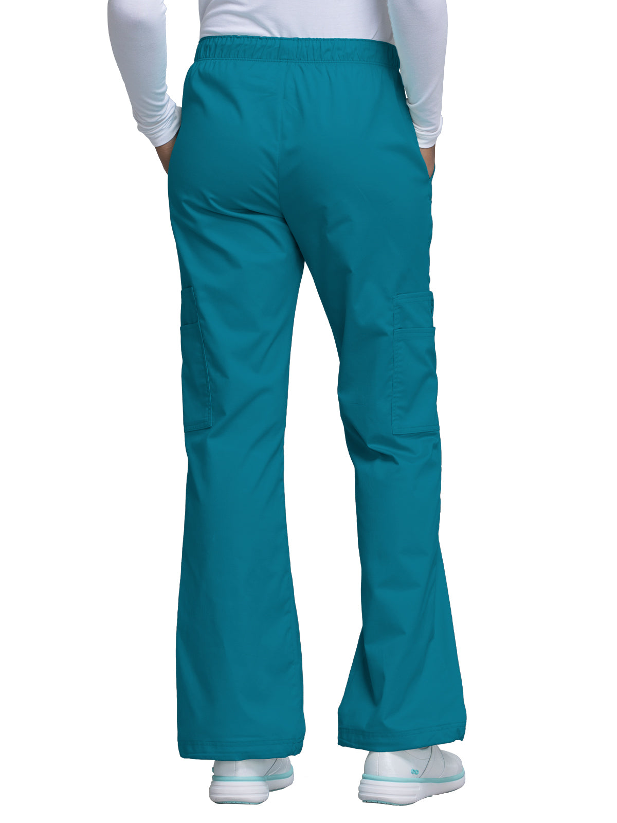 Women's Mid Rise Pull-On Cargo Scrub Pant