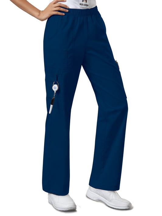 Women's Mid Rise Pull-On Cargo Scrub Pant