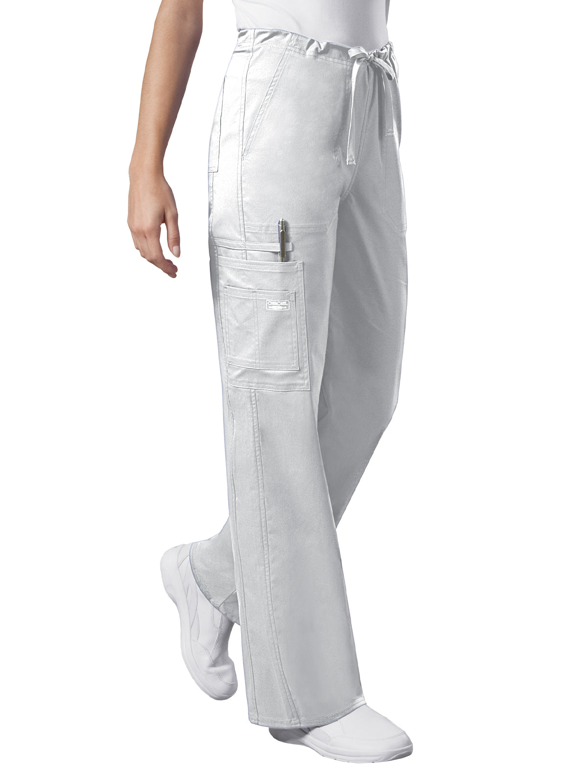 Unisex 5-Pocket Drawstring Cargo Scrub Pant