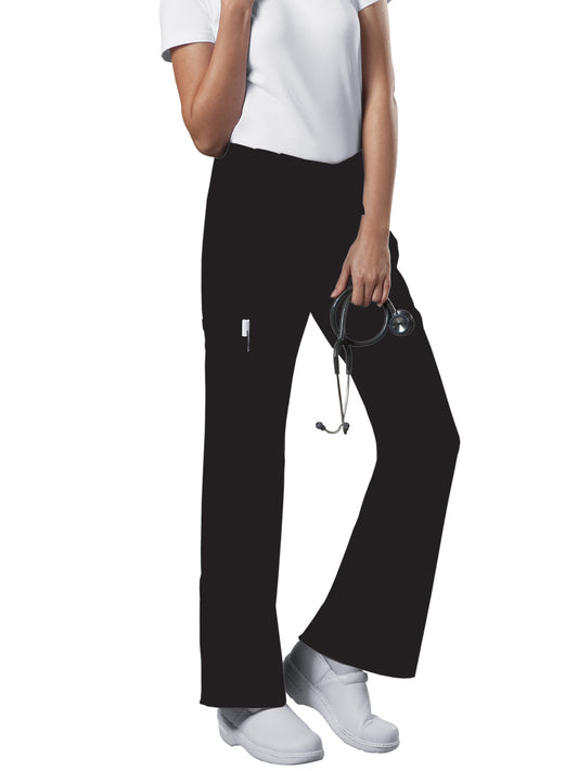 Women's Mid Rise Drawstring Cargo Scrub Pant