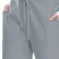 Women's Natural Rise Flare Leg Drawstring Pant