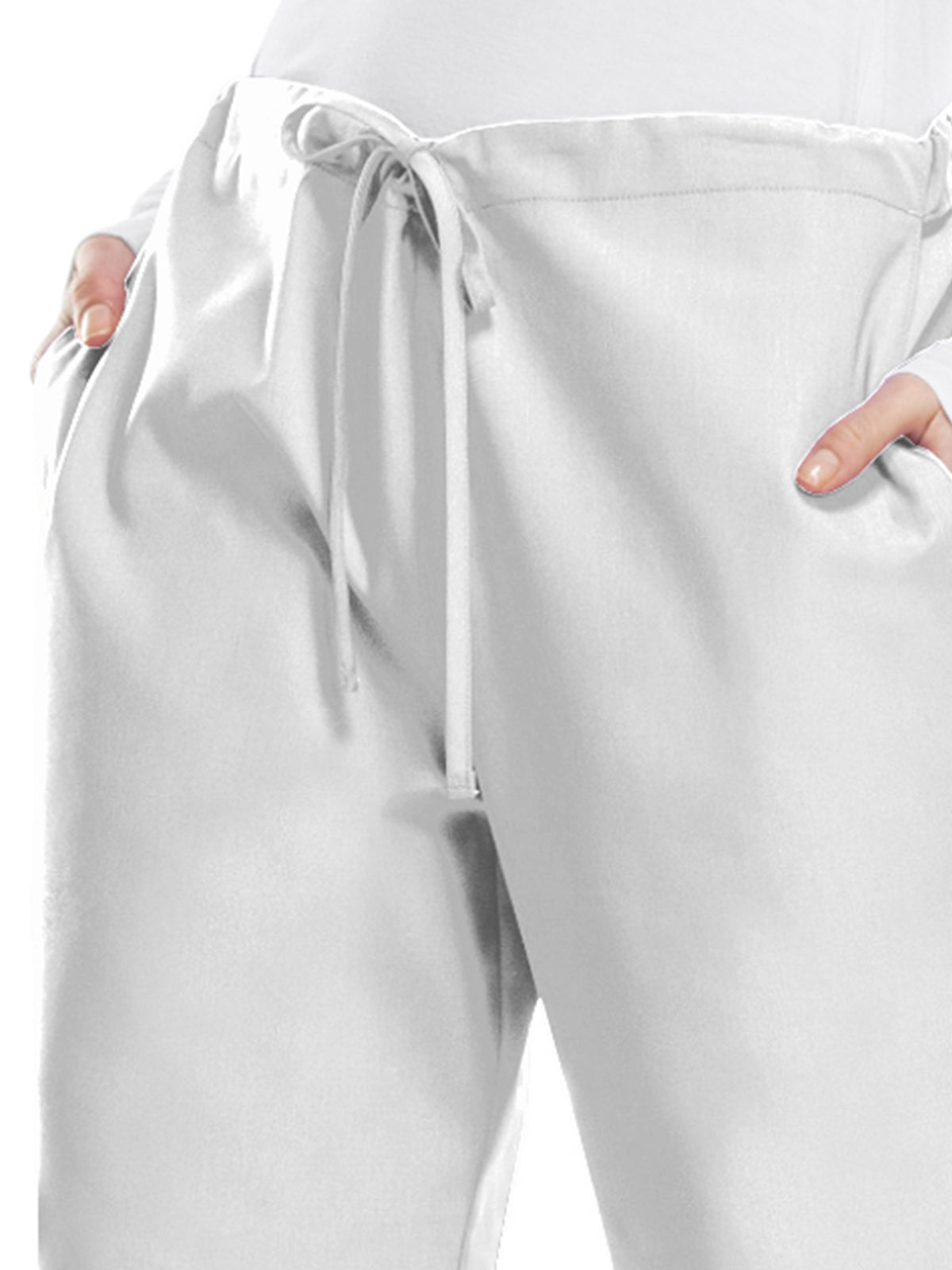 Women's Natural Rise Flare Leg Drawstring Pant