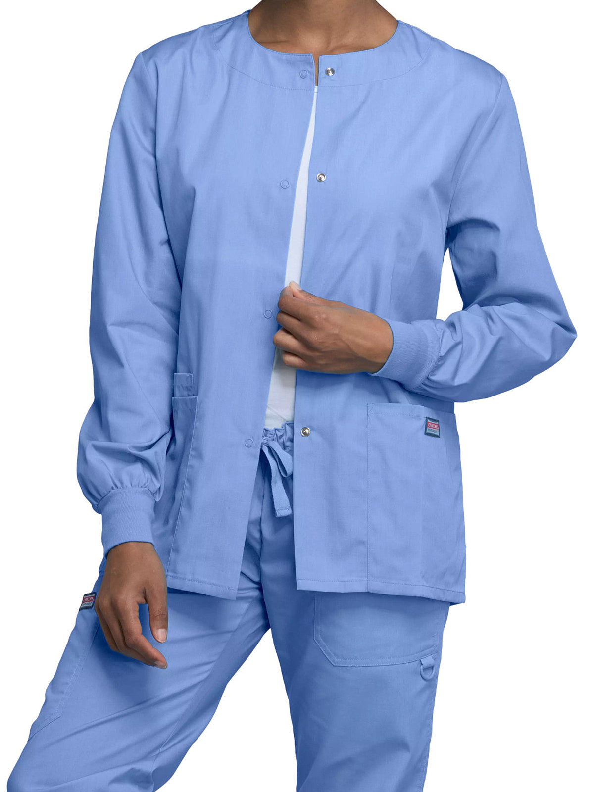 Women's Snap Front Scrub Jacket