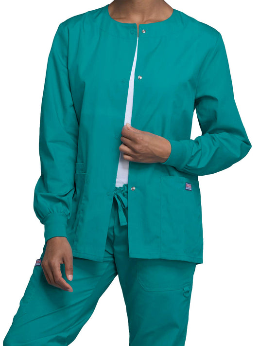 Women's Snap Front Scrub Jacket