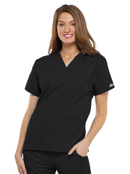 Women's 2-Pocket V-Neck Scrub Top