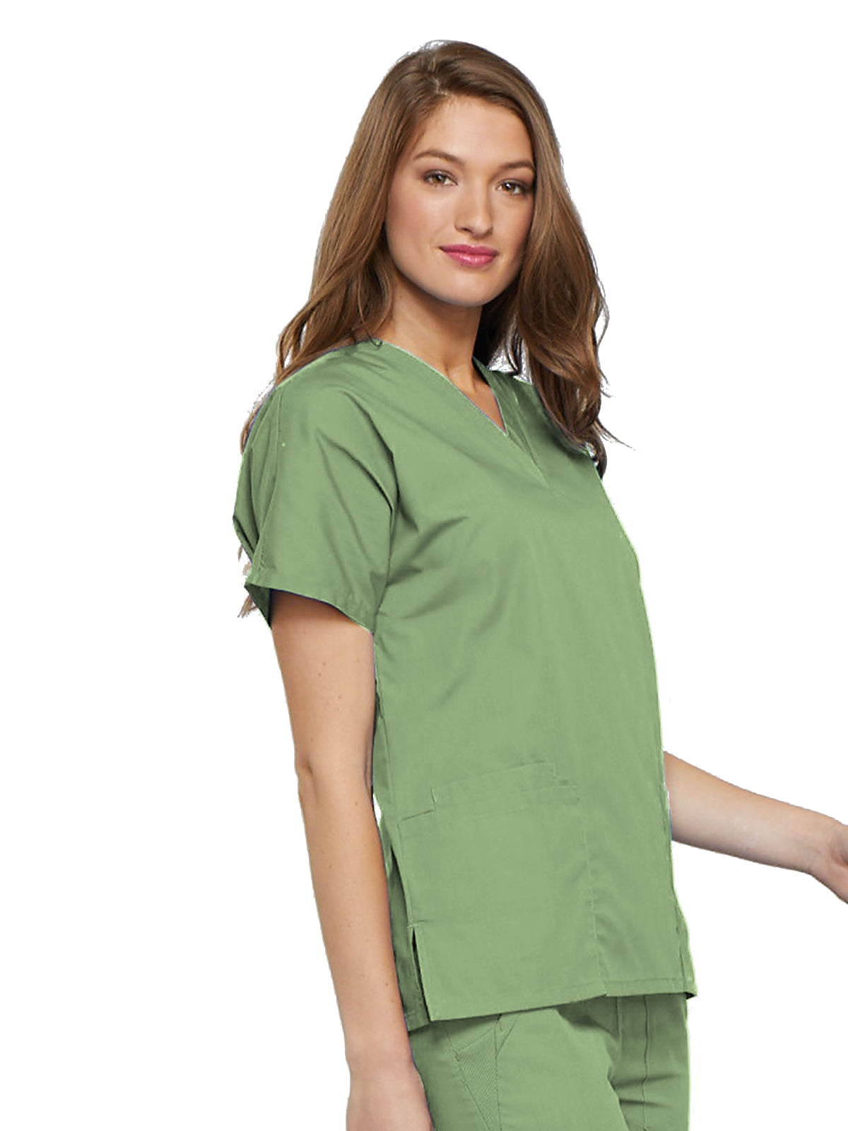 Women's 2-Pocket V-Neck Scrub Top