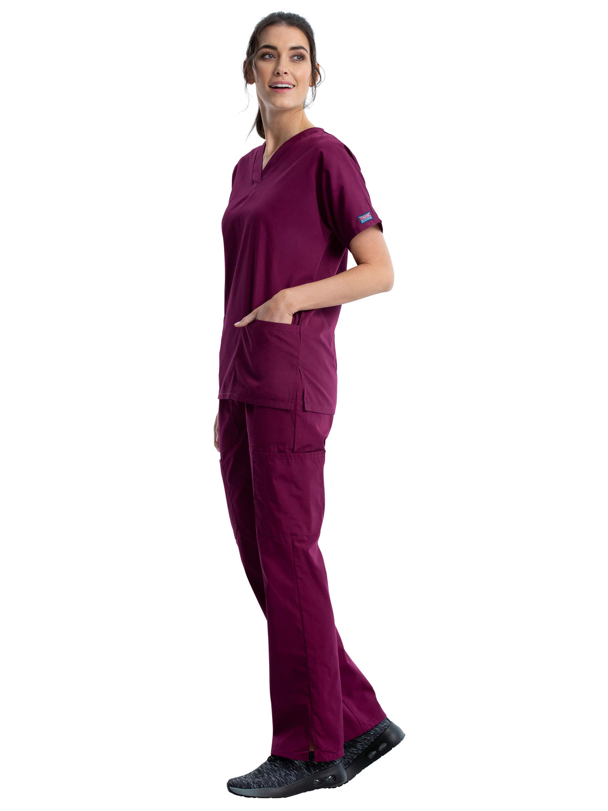 Women's 2-Pocket V-Neck Scrub Top