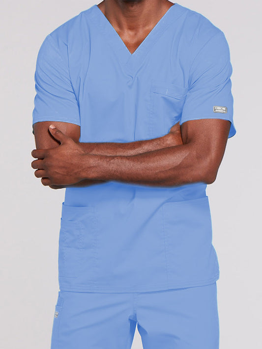 Unisex 2-Pocket V-Neck Scrub Top