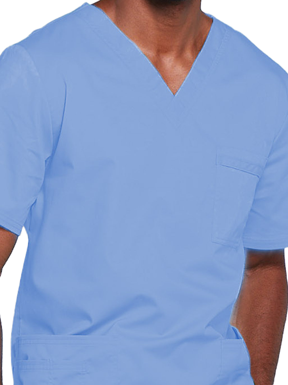 Unisex 2-Pocket V-Neck Scrub Top