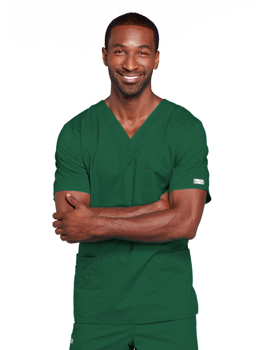 Unisex 2-Pocket V-Neck Scrub Top