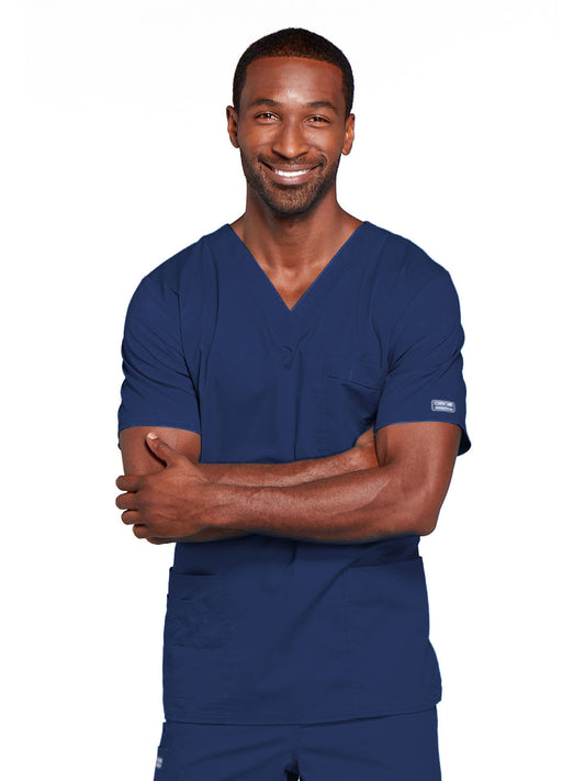 Unisex 2-Pocket V-Neck Scrub Top