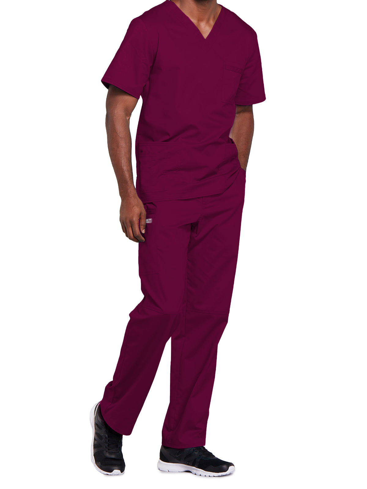 Unisex 2-Pocket V-Neck Scrub Top