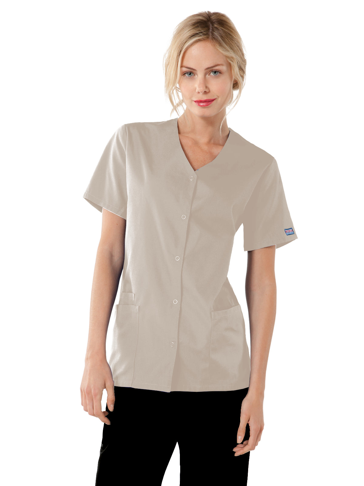 Women's Snap Front Scrub Top