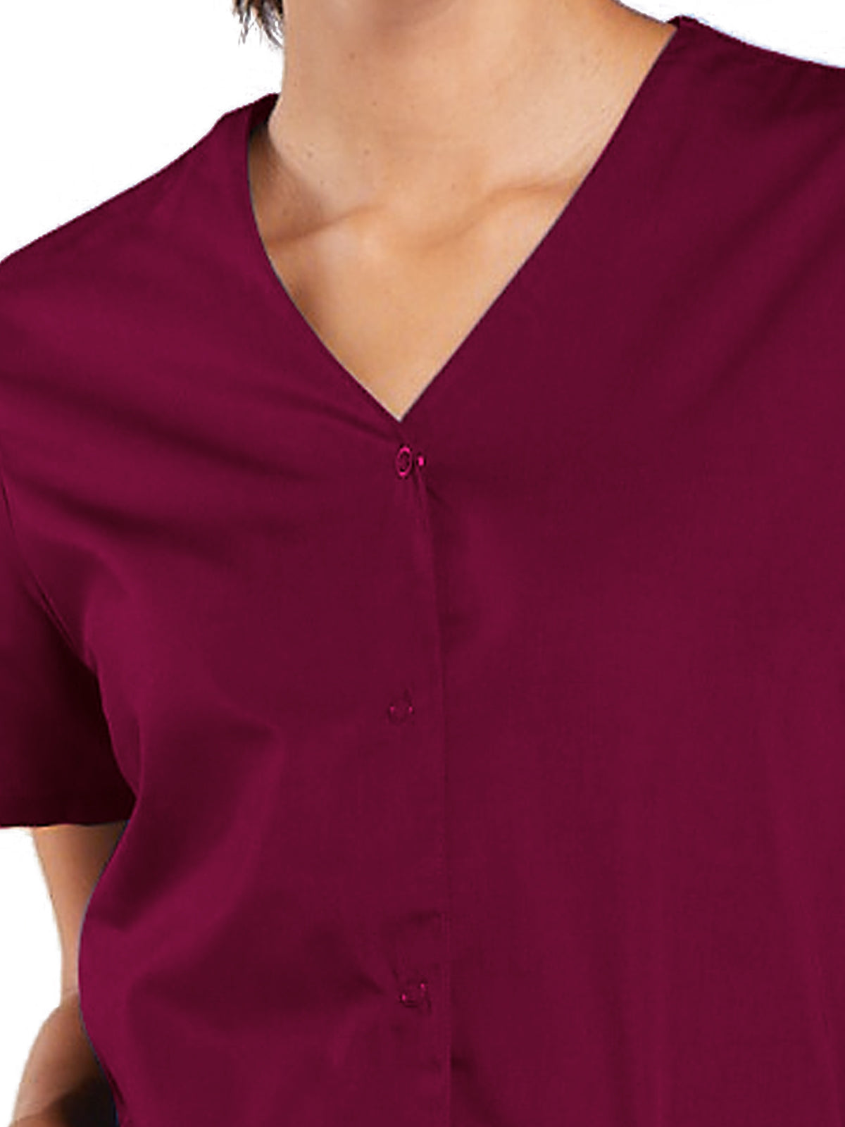 Women's Snap Front Scrub Top