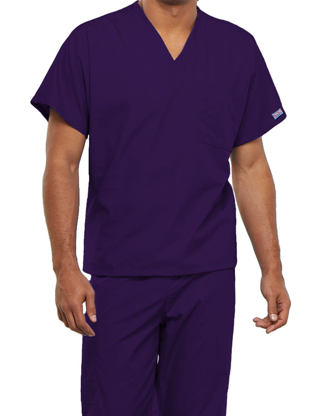 Unisex 1-Pocket V-Neck Scrub Top