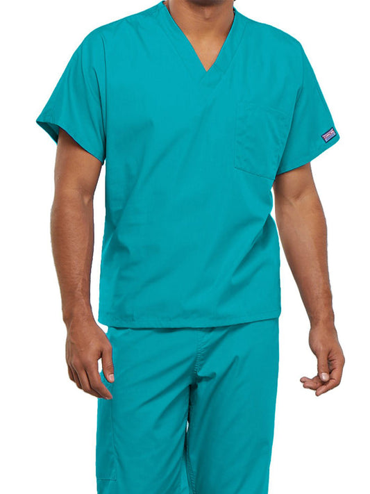 Unisex 1-Pocket V-Neck Scrub Top