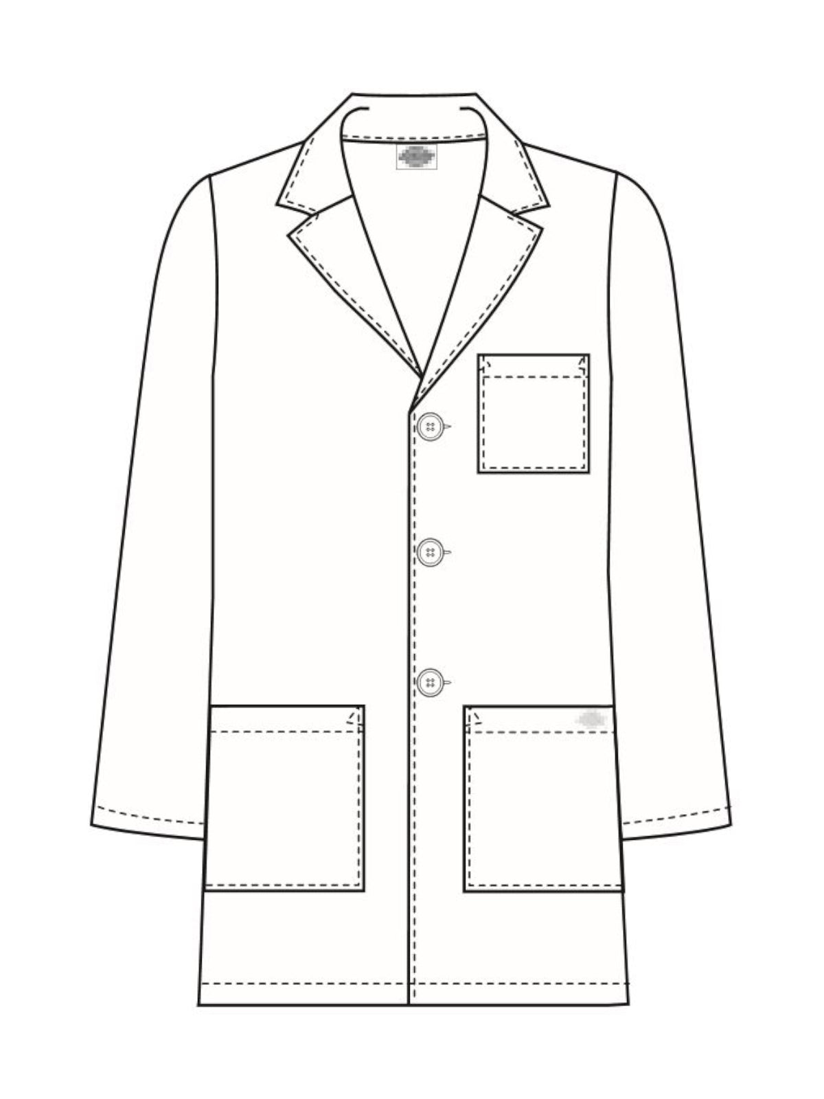 Men's Four-Pocket 31" Consultation Lab Coat