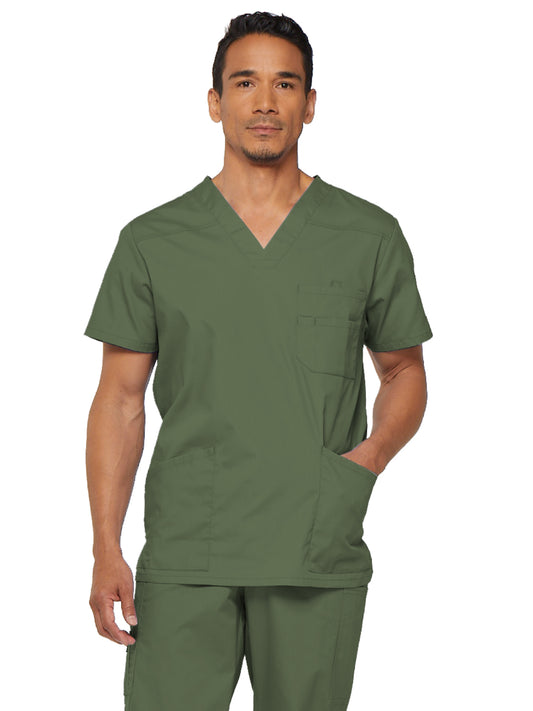 Men's 5-Pocket V-Neck Scrub Top