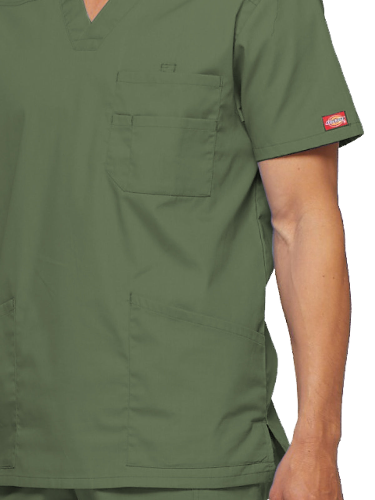 Men's 5-Pocket V-Neck Scrub Top