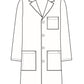 Unisex Three-Pocket 40" Full-Length Lab Coat