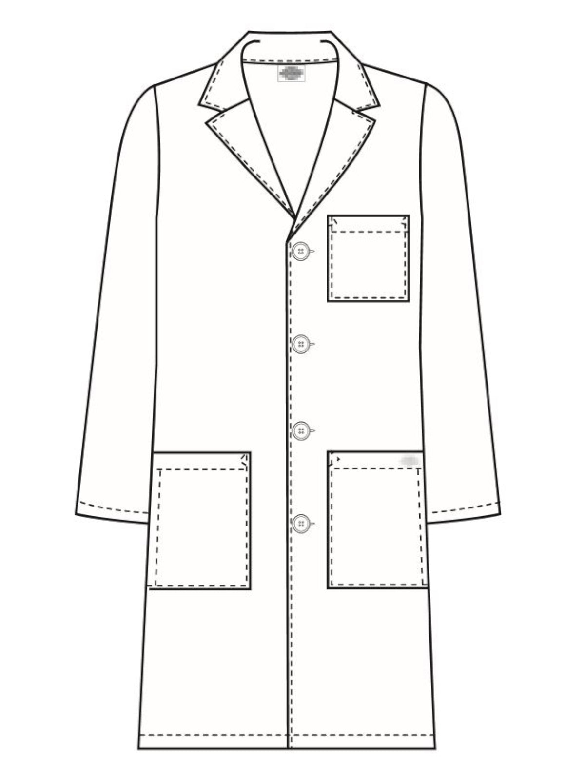 Unisex Three-Pocket 40" Full-Length Lab Coat