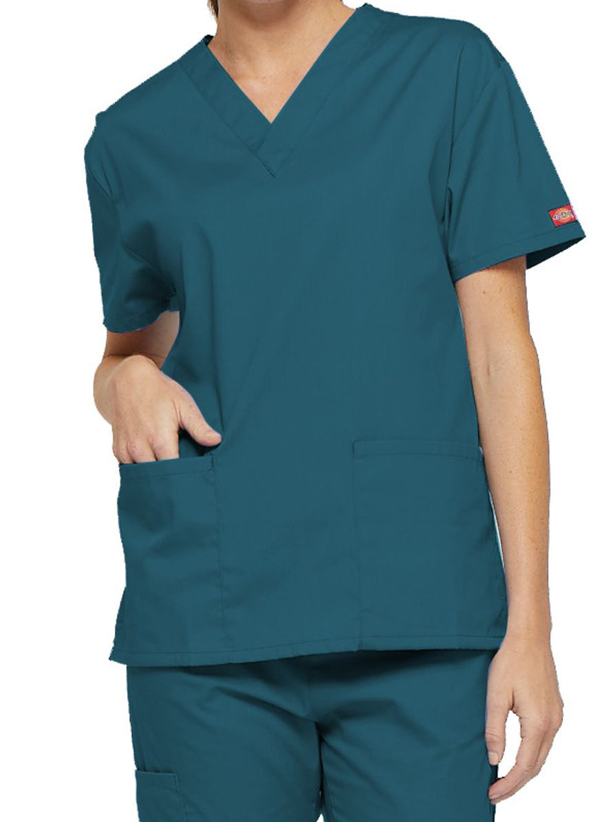 Women's 2-Pocket V-Neck Scrub Top