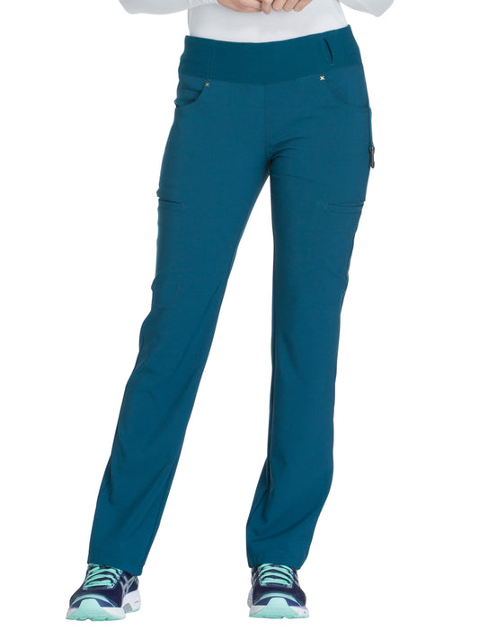 Women's 4-Pocket Mid Rise Scrub Pant