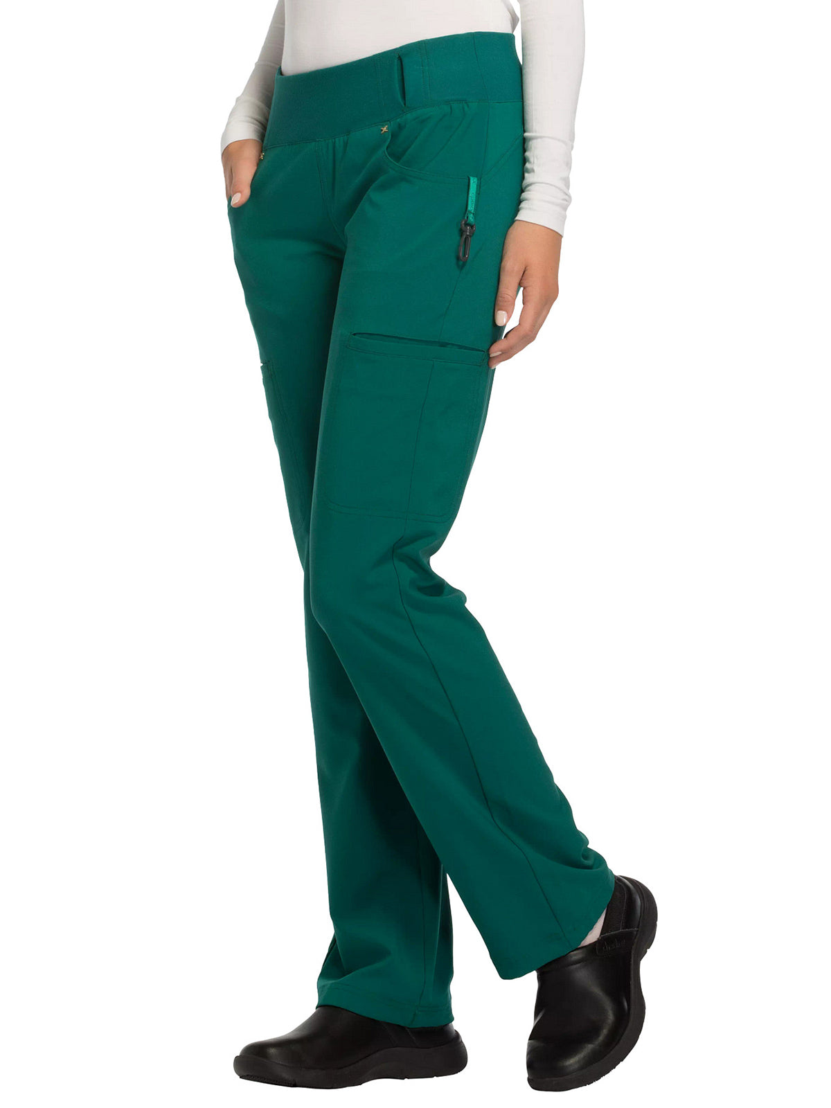 Women's 4-Pocket Mid Rise Scrub Pant