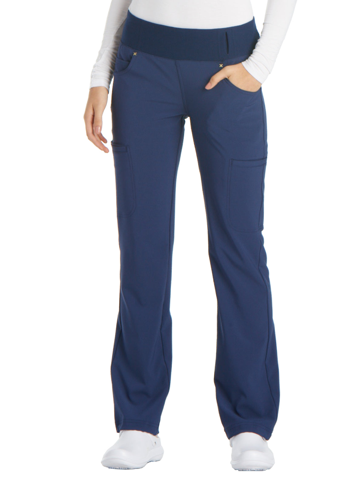 Women's 4-Pocket Mid Rise Scrub Pant