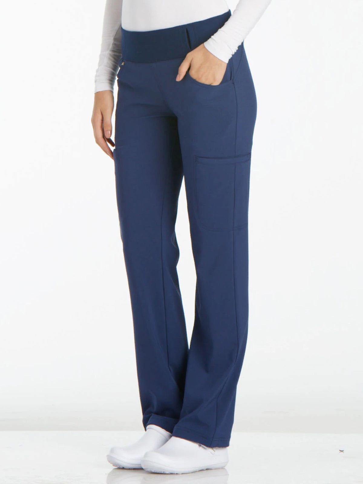 Women's 4-Pocket Mid Rise Scrub Pant