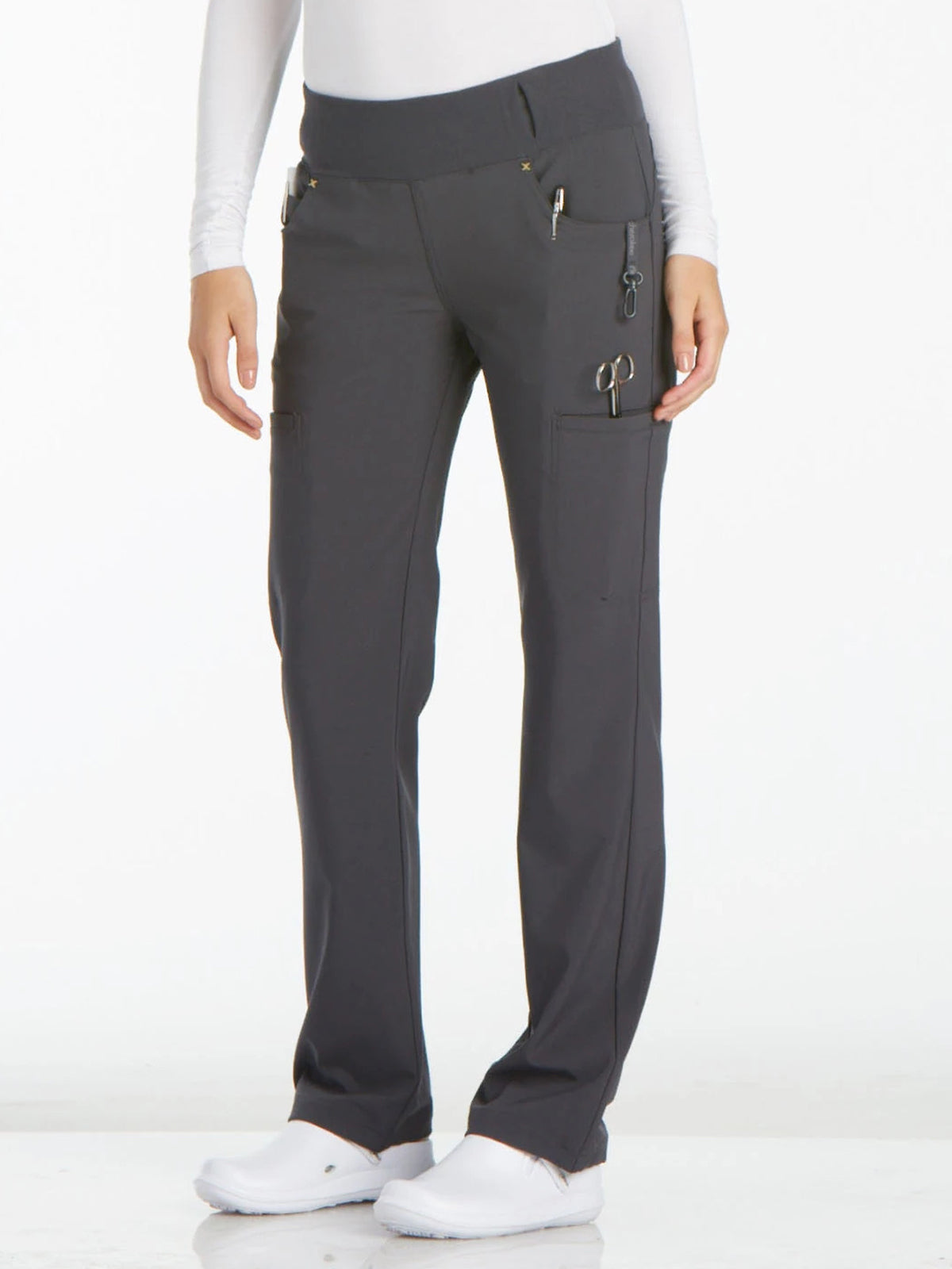 Women's 4-Pocket Mid Rise Scrub Pant