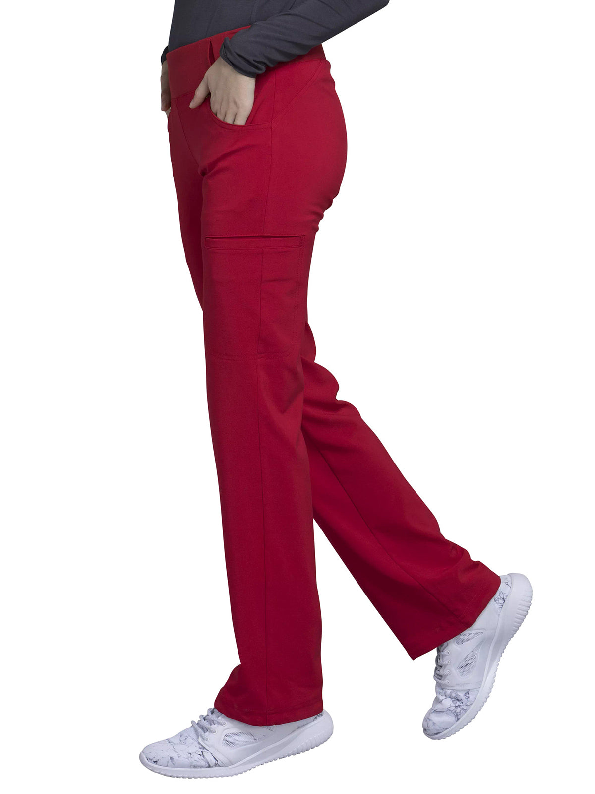 Women's 4-Pocket Mid Rise Scrub Pant