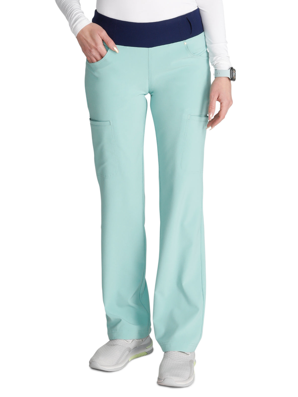 Women's 4-Pocket Mid Rise Scrub Pant